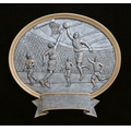 Basketball, Male Oval Sport Legend Plates - 8"